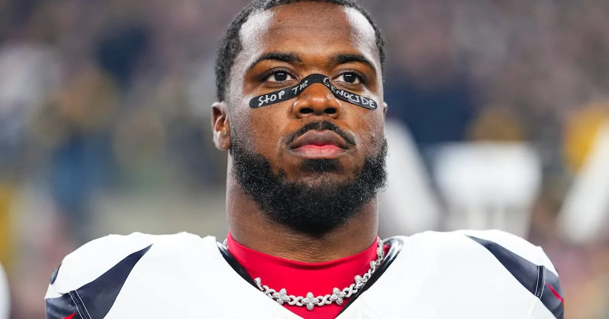 آزیز الشاعیر، کاپیتان NFL، به حمایت از فلسطین ادامه می‌دهد