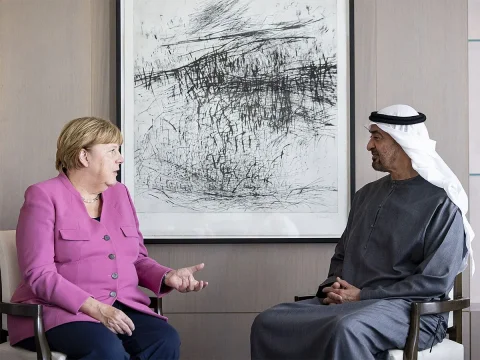 دوستی پایدار: دیدار الشيخ محمد بن زايد و أنجيلا ميركل في ألمانيا