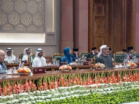 Scheich Khalid bin Mohammed, Vertreter der Vereinigten Arabischen Emirate beim BRICS 18-Gipfel